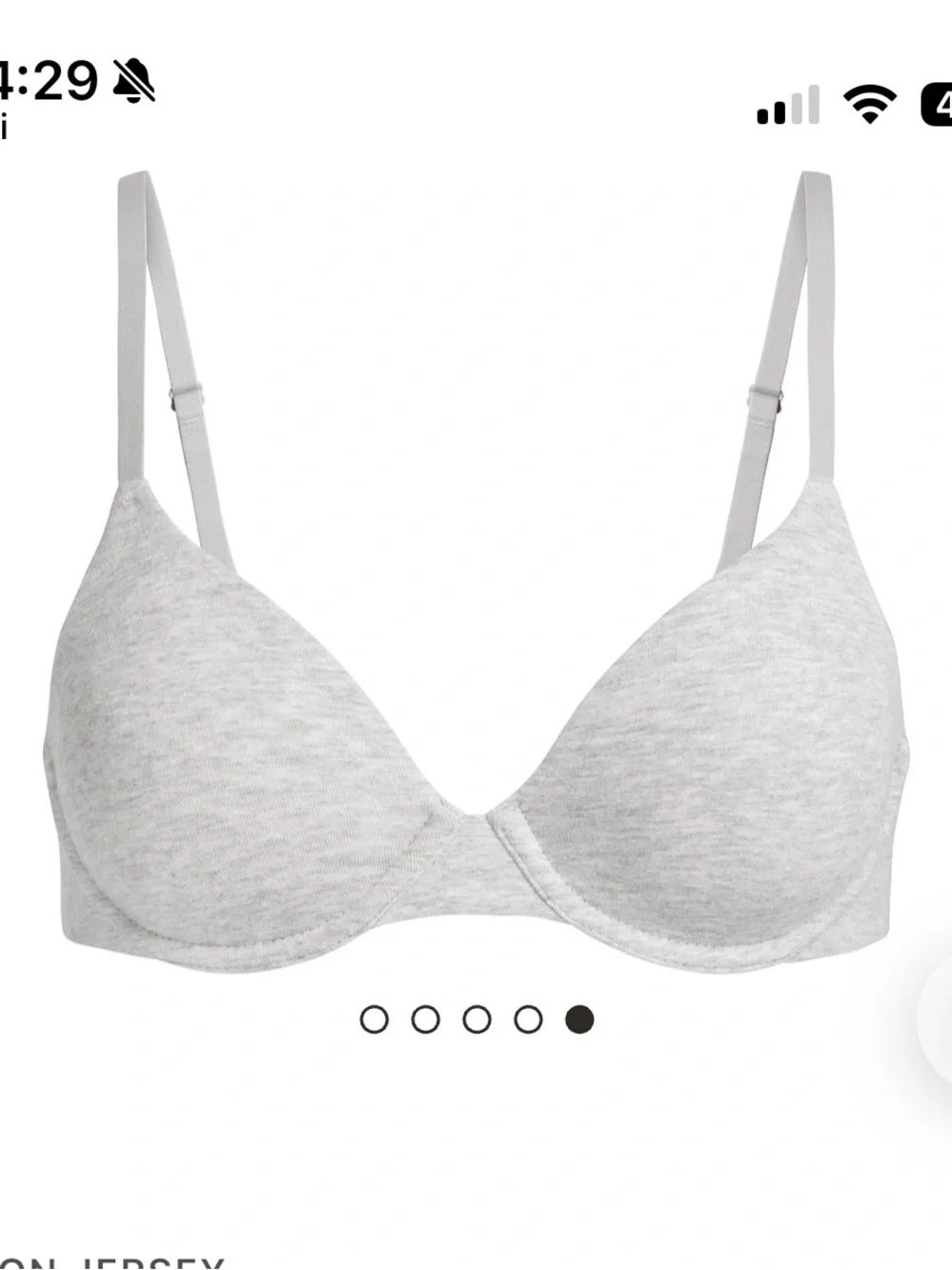 Skims Cotton Jersey Tshirt Bra - Picture 4 of 4